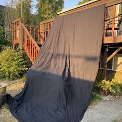Black Backdrop - 10' X 20',  Thick Fabric