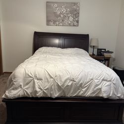 NEW bed with mattress and dresser with mirror 
