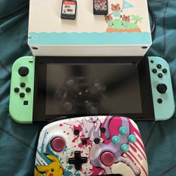 Nintendo Switch/ 2 Games /controller 