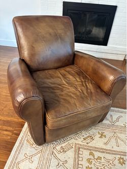 Restoration Hardware Leather Recliner
