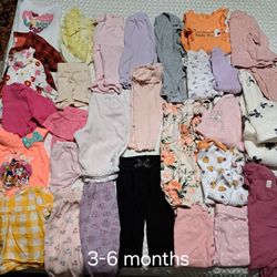 Baby Girl's Clothes, 0-12m
