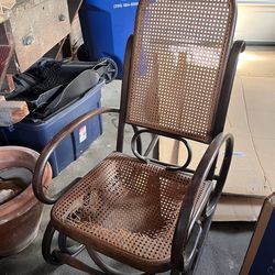 FREE- Antique Bentwood Rocking Chair- broken chair