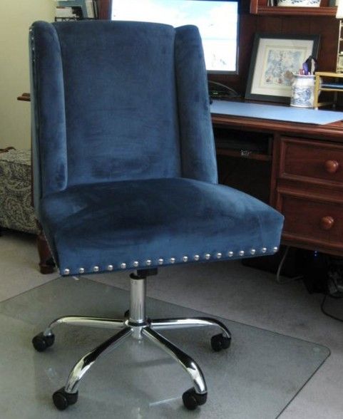 Office Chair Blue And Gold
