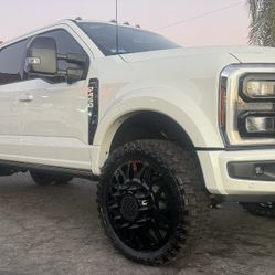 ADF Show Class Hot Shot Dually Wheels 26x8.25 With 37X13.50R26 Fury Hunter M/T Tires🔥🔥🔥🔥
