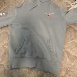 Light Blue Polo  Ralph Lauren Sports Hoodie 