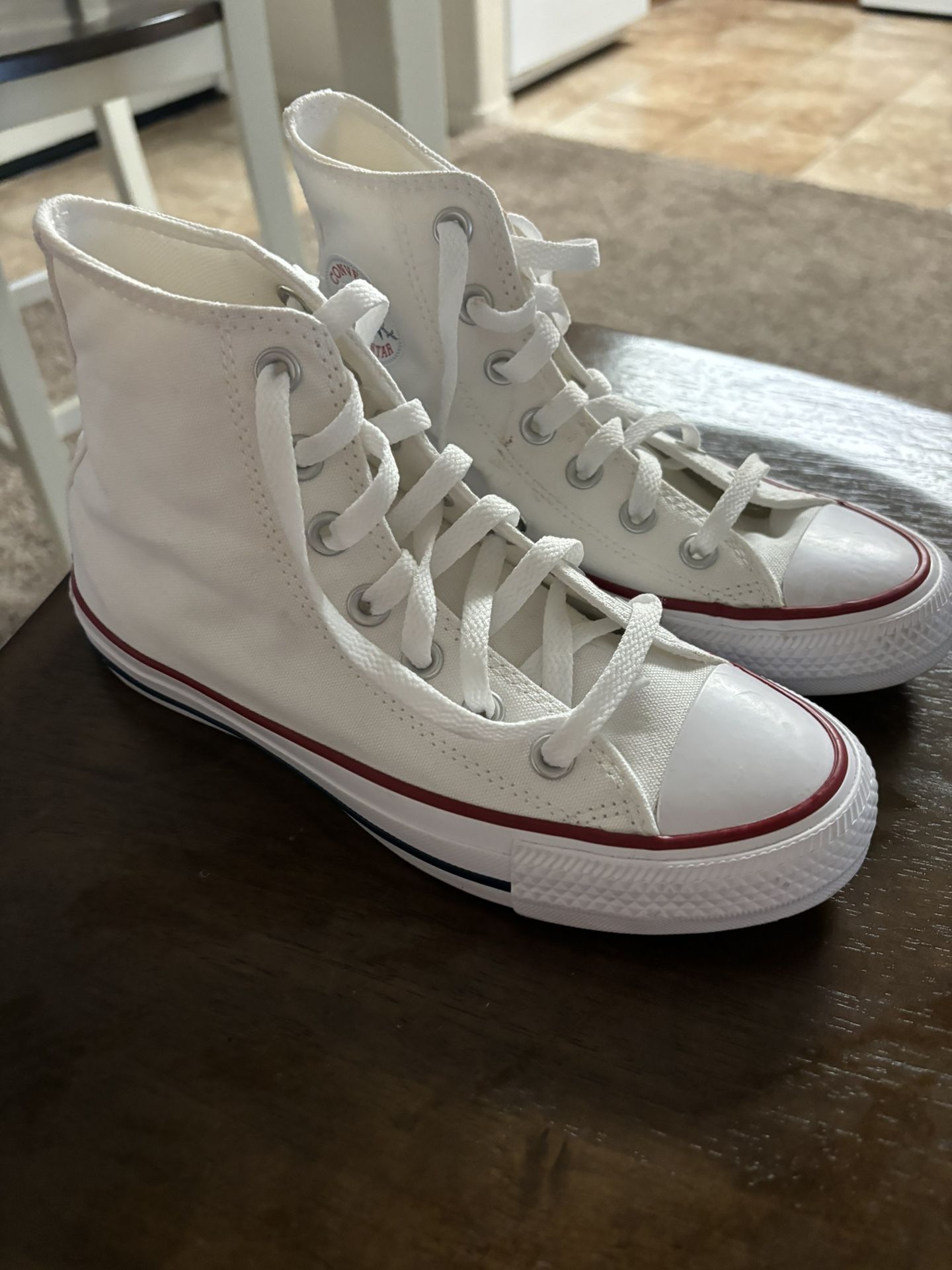 White Converse Size 6/12