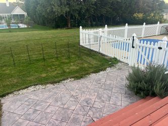 Temporary fence.