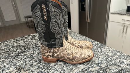 Genuine python boots sz 9