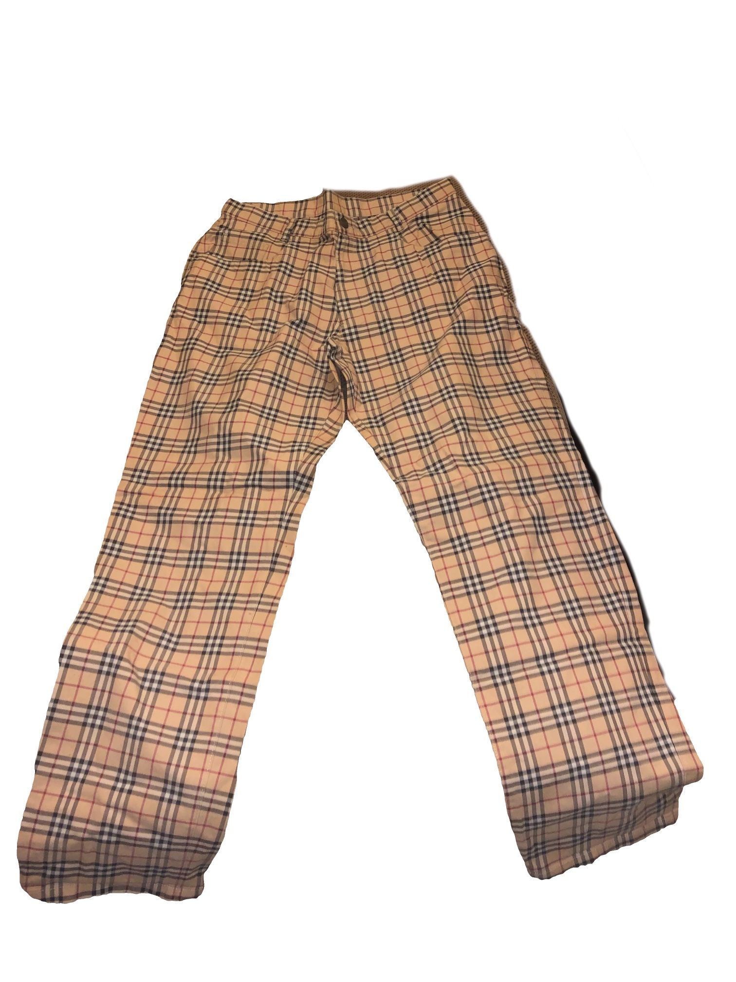 Men’s Plaid Burberry Pants