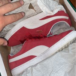 Mens Puma Suede Classics High Risk Red Size 10
