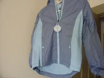 NWT GIRLS Whales Tail Outerwear Hooded Winter BLUE Jacket Size 7/8