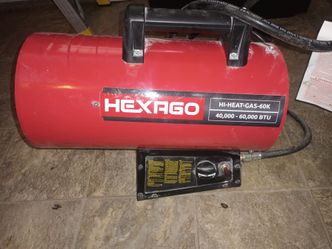 Hexagon 40k to 60k  BTU gás heat.