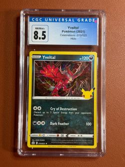 Yveltal Holo 019/025 Celebrations NM/Mint CGC 8.5