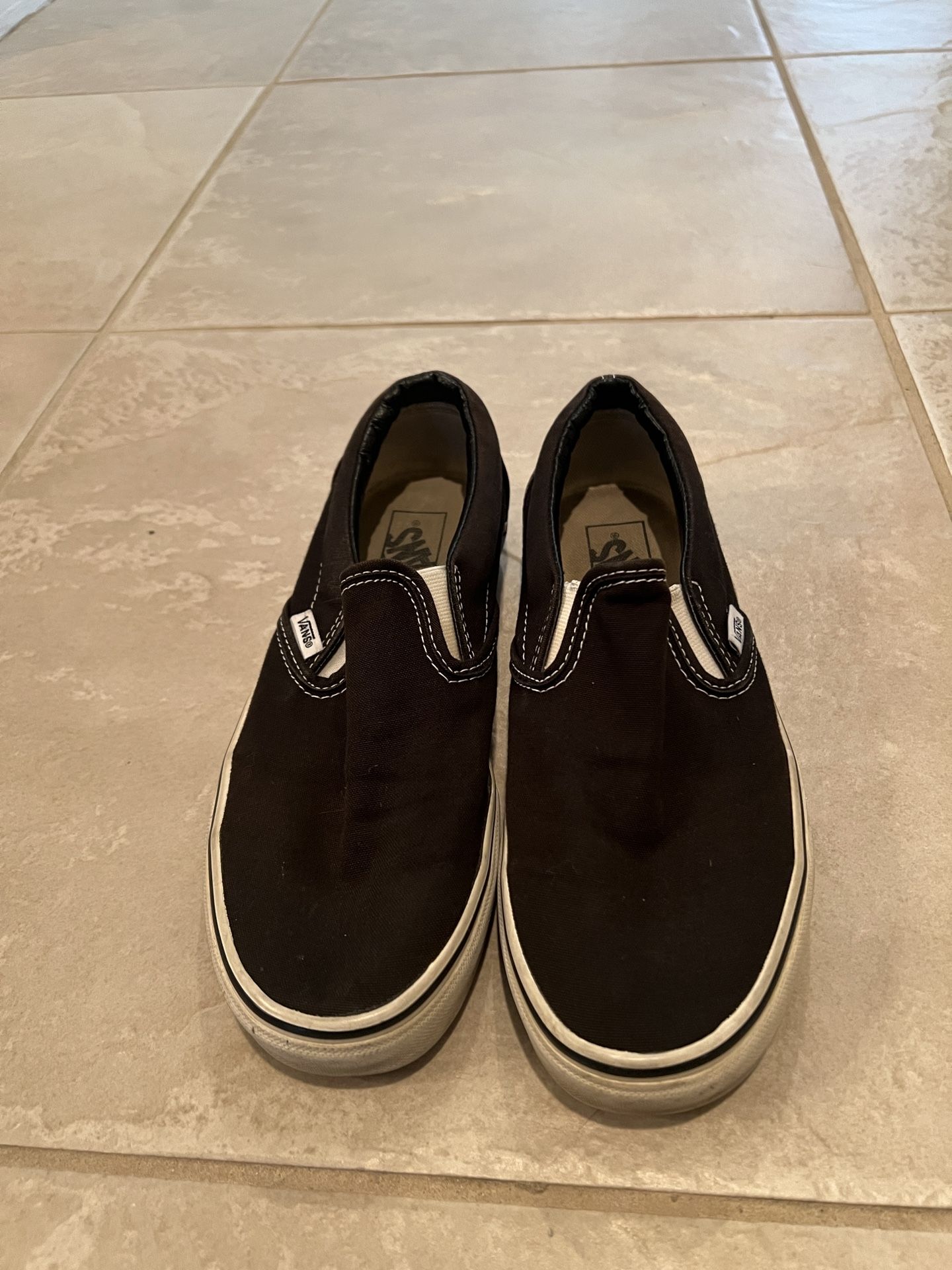 Black Slip On Vans