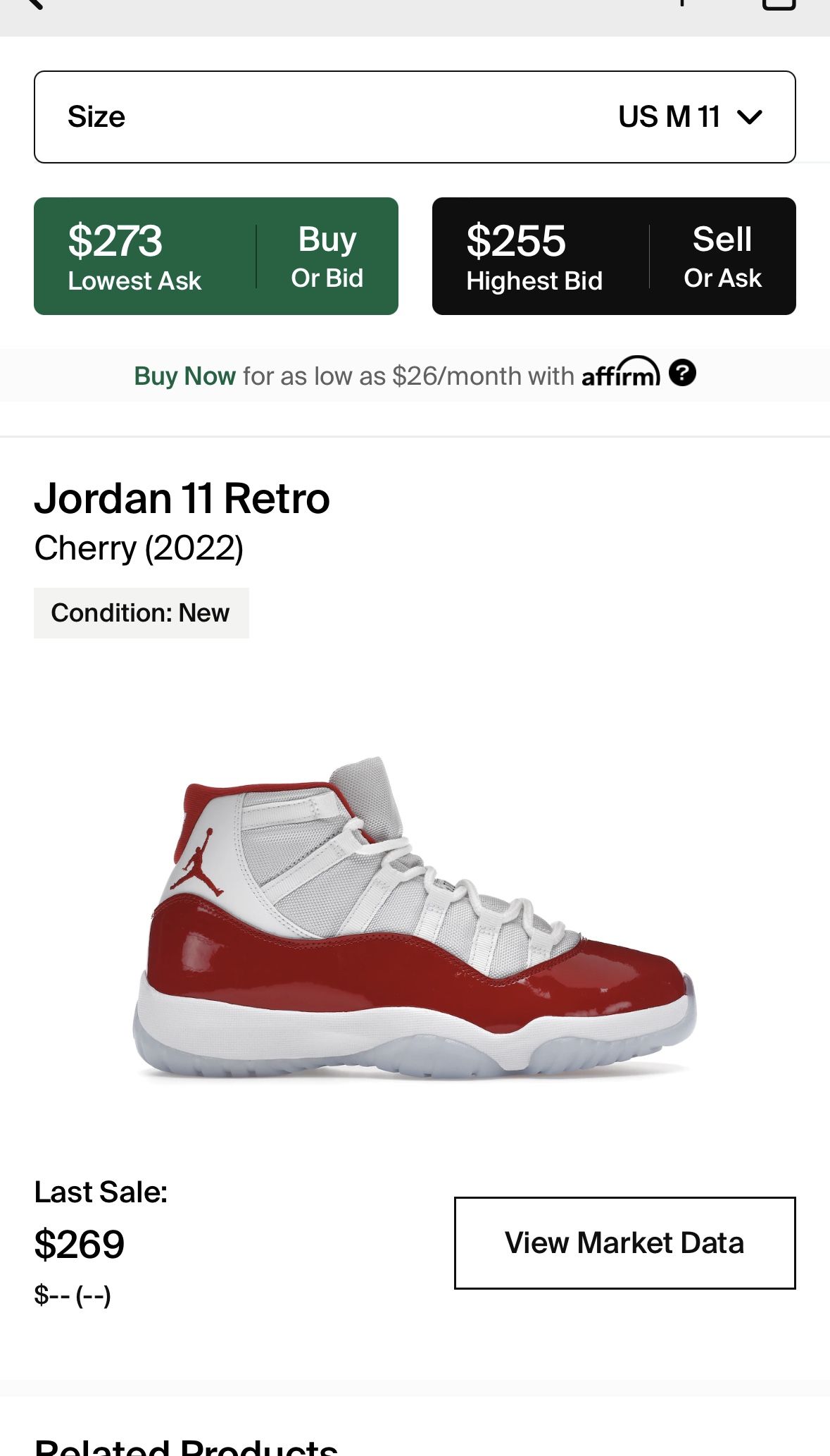 Jordan 11 Cherry Red