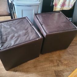 2 Storage Ottomans