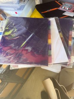 Plastic Pocket Folders with Dividers and Paper