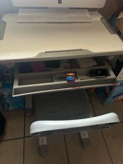 Desk with chair