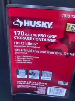 Husky 170 Gallon Pro Grip Storage Container
