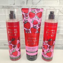 Bath And Body Works Lotion Strawberry Pound Cake