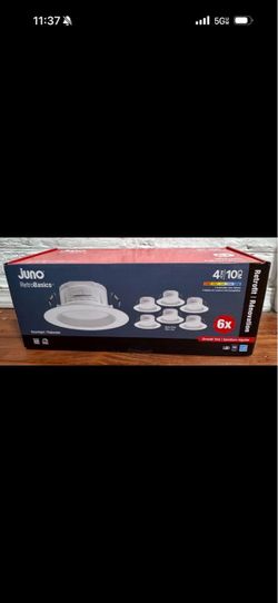 Juno Contractor Select RB4S 4 in. Selectable CCT LED Recessed Light Trim 6-Pack