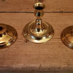 Vintage Brass Candlesticks K
