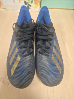 Adidas F35380 black and blue sneakers.