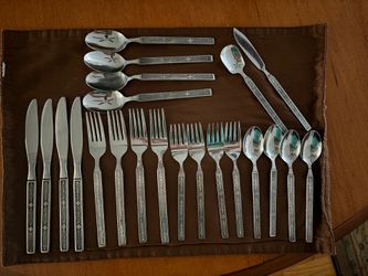 KASHMIR by National Stainless Korea mid century Flatware