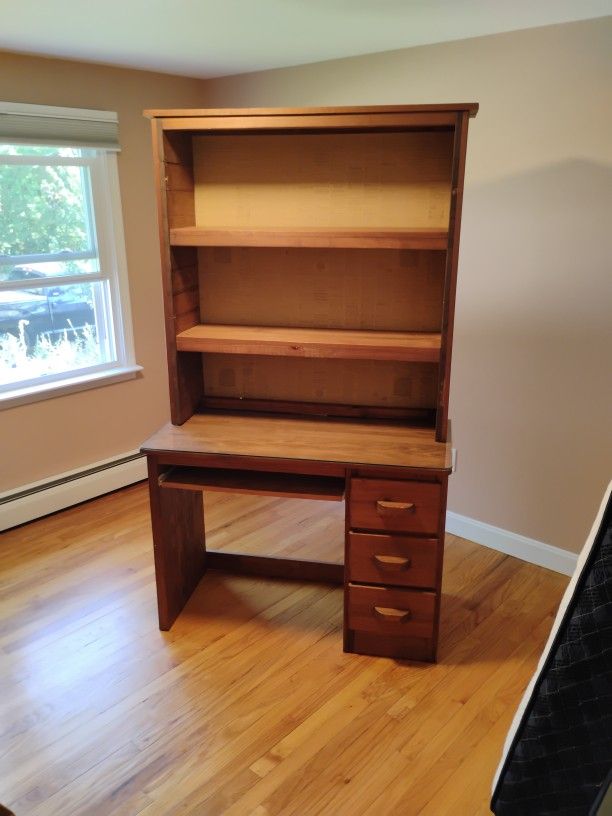 Twin Size Bed. Draw Unit Under And Desk