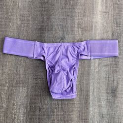 New Men’s Size Small Purple Thong Underwear Low Rise Panties