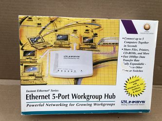 Linksys Instant Ethernet Workgroup Hub - 5 10Base-T Ports