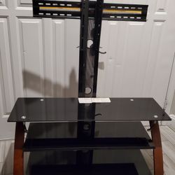 Whalen Payton 3-in-1 Flat Panel TV Stand for TVs up to 65", Brown Cherry