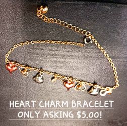 Heart Charm Bracelet 💓 💛 ♥️