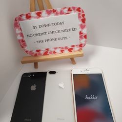 Apple IPhone 8 Plus Unlocked For All Carriers  - 90 Days Warranty - $1 Down - NO CREDIT Needed