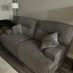 Gray Couch Recliner 