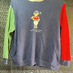 NWT Polo Ralph Lauren Mens ColorBlocked Basketball Player Bear Fleece Hoodie 3x