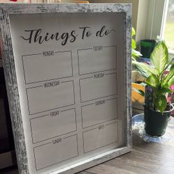 Dry Erase To Do List Frame