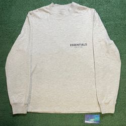Fear Of God Essentials light oatmeal longsleeve