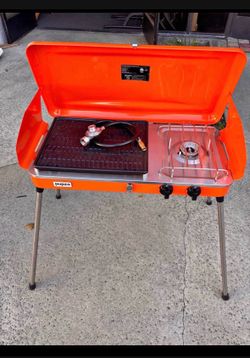 Brand New 20000 btu Propane Portable 2 Burners BBQ Grill Outdoor Camping Stove
