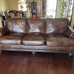 big leather couch 