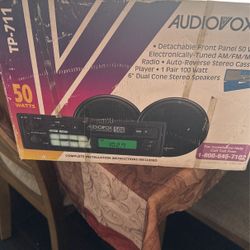 Audiovox Cassette Player With Two Speakers