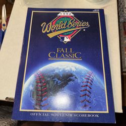 1992 World Series Game Official Program Fall Classic Atlanta Braves & Blue Jays