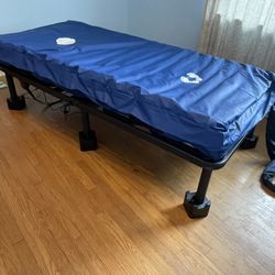 Vive Health Electric Twin Bed Frame & 8-inch Alternating Air Pressure Mattress