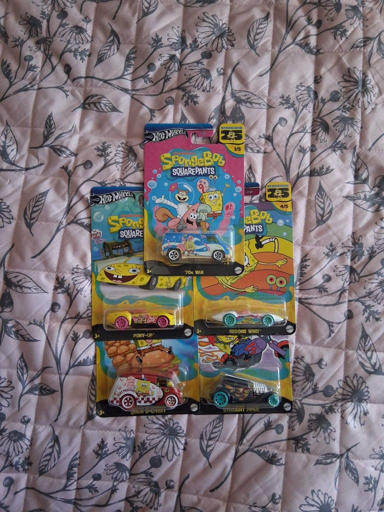 HOT WHEELS SPONGEBOB SQUAREPANTS COMPLETE COLLECTION SET