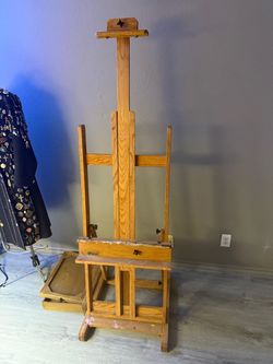 BEST Professional Wooden Artist Studio Easel – Adjustable Floor Easel