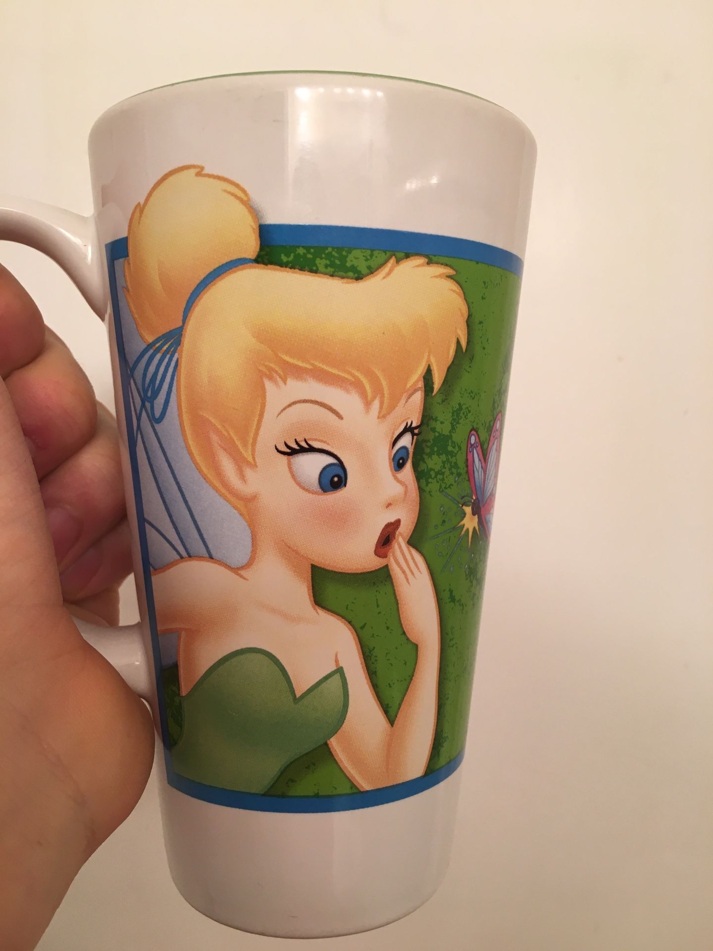 Tinkerbell Disney Tall Coffee Mug- Rare! Used once!