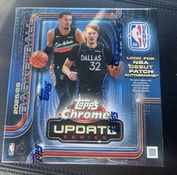 2025-26 TOPPS CHROME UPDATE NBA Basketball SEALED Mega Box IN HAND