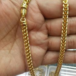 14k Gold franco 26 inch long 8mm 42.7 grams