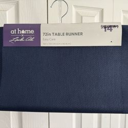 TABLE RUNNER, NAVY, NEW, 16x72