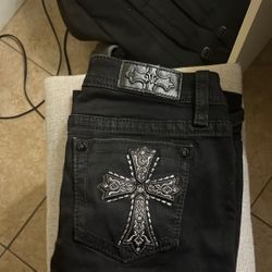 Black Miss Me Jeans 